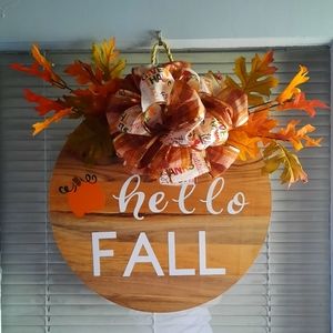 Wooden Fall Wreath